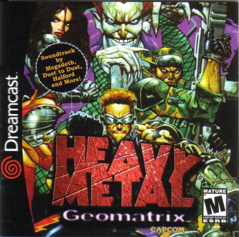 Heavy Metal Geomatrix box art for Sega Dreamcast